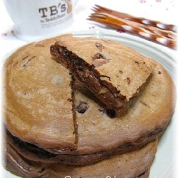 食感が面白いhmで簡単 チョコ入りパンケーキ レシピ 作り方 By はなまる子 楽天レシピ 食感が面白いhmで簡単 チョコ入りパンケーキ レシピ 作り方 By はなまる子 楽天レシピ